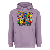 Lavender teacher can hear what a child cannot say Heavyweight Hoodie - Zillion Design Studio