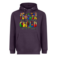 Plum teacher can hear what a child cannot say Heavyweight Hoodie - Zillion Design Studio