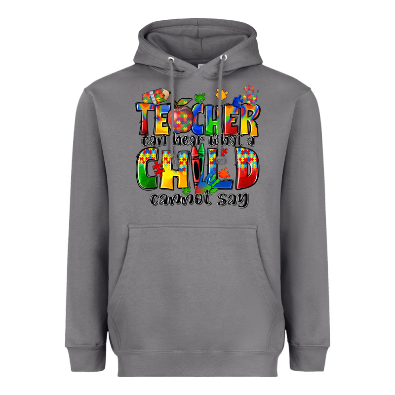 Teacher Can Hear What A Child Cannot Say Heavyweight Hoodie by Zillion Design Studio | Teevron