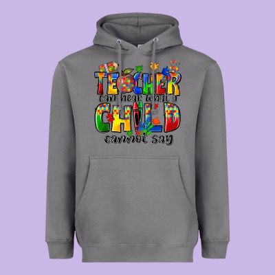Teacher Can Hear What A Child Cannot Say Heavyweight Hoodie Designed By Zillion Design Studio