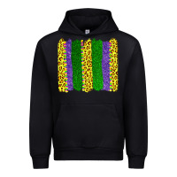 Black mardi gras leopard brushstrokes Urban Hoodie - AdoDesignShop