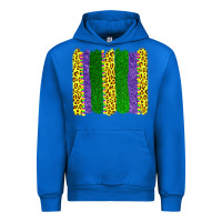 Cobalt mardi gras leopard brushstrokes Urban Hoodie - AdoDesignShop