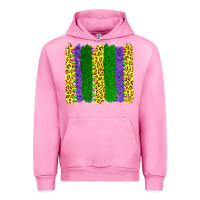 Mardi Gras Leopard Brushstrokes Urban Hoodie | Teevron