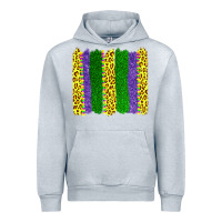 Heather Grey mardi gras leopard brushstrokes Urban Hoodie - AdoDesignShop