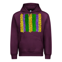 Mauve Wine mardi gras leopard brushstrokes Urban Hoodie - AdoDesignShop