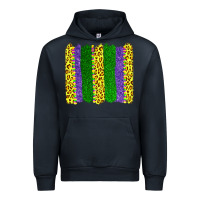 Navy mardi gras leopard brushstrokes Urban Hoodie - AdoDesignShop