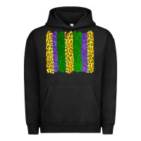 Pigment Black mardi gras leopard brushstrokes Urban Hoodie - AdoDesignShop