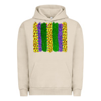 Pigment French Oak mardi gras leopard brushstrokes Urban Hoodie - AdoDesignShop