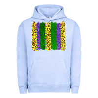 Pigment Grape Ice mardi gras leopard brushstrokes Urban Hoodie - AdoDesignShop