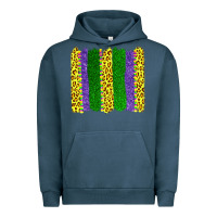 Pigment Midnight Navy mardi gras leopard brushstrokes Urban Hoodie - AdoDesignShop