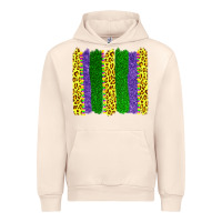 Sandshell mardi gras leopard brushstrokes Urban Hoodie - AdoDesignShop
