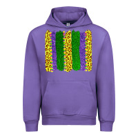 Tulip mardi gras leopard brushstrokes Urban Hoodie - AdoDesignShop