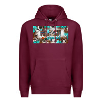 Burgundy nurse squad license plate Premium Hoodie - BundleAndBundleShop