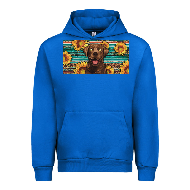 Western Chocolate Labrador License Plate Urban Hoodie by Artiststas | Teevron
