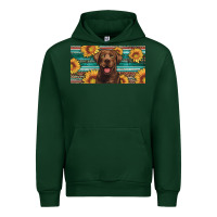 Forest Green western chocolate labrador license plate Urban Hoodie - Artiststas