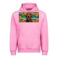 Fuchsia Pink western chocolate labrador license plate Urban Hoodie - Artiststas