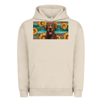 Pigment French Oak western chocolate labrador license plate Urban Hoodie - Artiststas