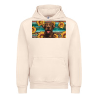 Sandshell western chocolate labrador license plate Urban Hoodie - Artiststas