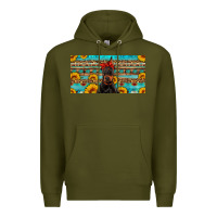 Army Green doberman with sunflowers license plate Premium Hoodie - Artiststas