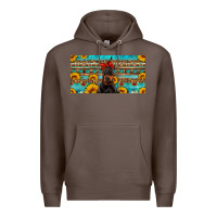 Coffee doberman with sunflowers license plate Premium Hoodie - Artiststas