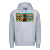 Heather Grey doberman with sunflowers license plate Premium Hoodie - Artiststas