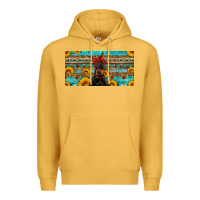 Mustard doberman with sunflowers license plate Premium Hoodie - Artiststas
