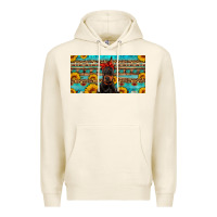 Tofu doberman with sunflowers license plate Premium Hoodie - Artiststas