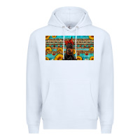 White doberman with sunflowers license plate Premium Hoodie - Artiststas