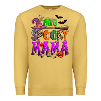 Antique Gold one spooky mama Premium Sweatshirt - Zillion Design Studio