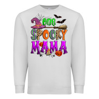 Dove Grey one spooky mama Premium Sweatshirt - Zillion Design Studio