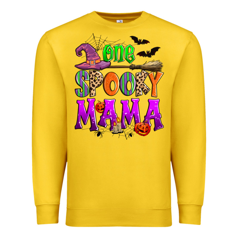 One Spooky Mama Premium Sweatshirt by Zillion Design Studio | Teevron