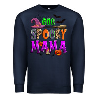 Navy one spooky mama Premium Sweatshirt - Zillion Design Studio