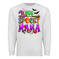 Oatmeal Heather one spooky mama Premium Sweatshirt - Zillion Design Studio