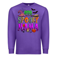 Purple one spooky mama Premium Sweatshirt - Zillion Design Studio
