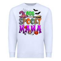 White one spooky mama Premium Sweatshirt - Zillion Design Studio