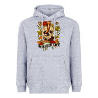 Heather Grey karma bites back Heavyweight Hoodie - RanaPortraitStore