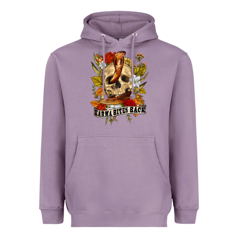 Karma Bites Back Heavyweight Hoodie by RanaPortraitStore | Teevron