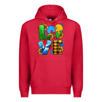 Cardinal love with heart sunflower Premium Hoodie - AdoDesignShop