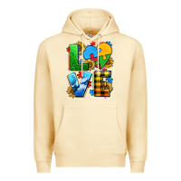 Pina Colada love with heart sunflower Premium Hoodie - AdoDesignShop