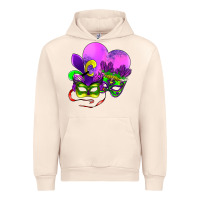 Sandshell mardi gras heart and mask Urban Hoodie - AdoDesignShop