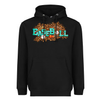 Black baseball Heavyweight Hoodie - texasbilliewilder