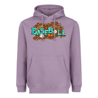 Lavender baseball Heavyweight Hoodie - texasbilliewilder