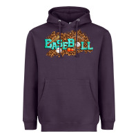 Plum baseball Heavyweight Hoodie - texasbilliewilder