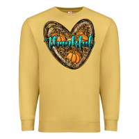 Antique Gold thankful pumpkin heart Premium Sweatshirt - RanaPortraitStore