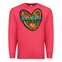 Cardinal thankful pumpkin heart Premium Sweatshirt - RanaPortraitStore