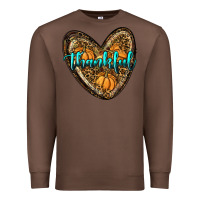 Chestnut thankful pumpkin heart Premium Sweatshirt - RanaPortraitStore