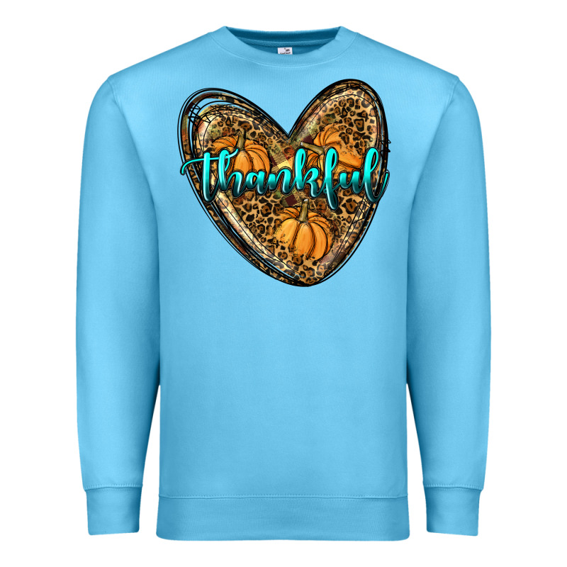 Thankful Pumpkin Heart Premium Sweatshirt by RanaPortraitStore | Teevron