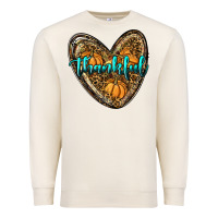 Sandshell thankful pumpkin heart Premium Sweatshirt - RanaPortraitStore