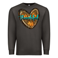 Smoke thankful pumpkin heart Premium Sweatshirt - RanaPortraitStore