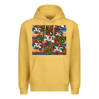 Antique Gold sunflower mexican flag tumbler Premium Hoodie - JahusDesignShop